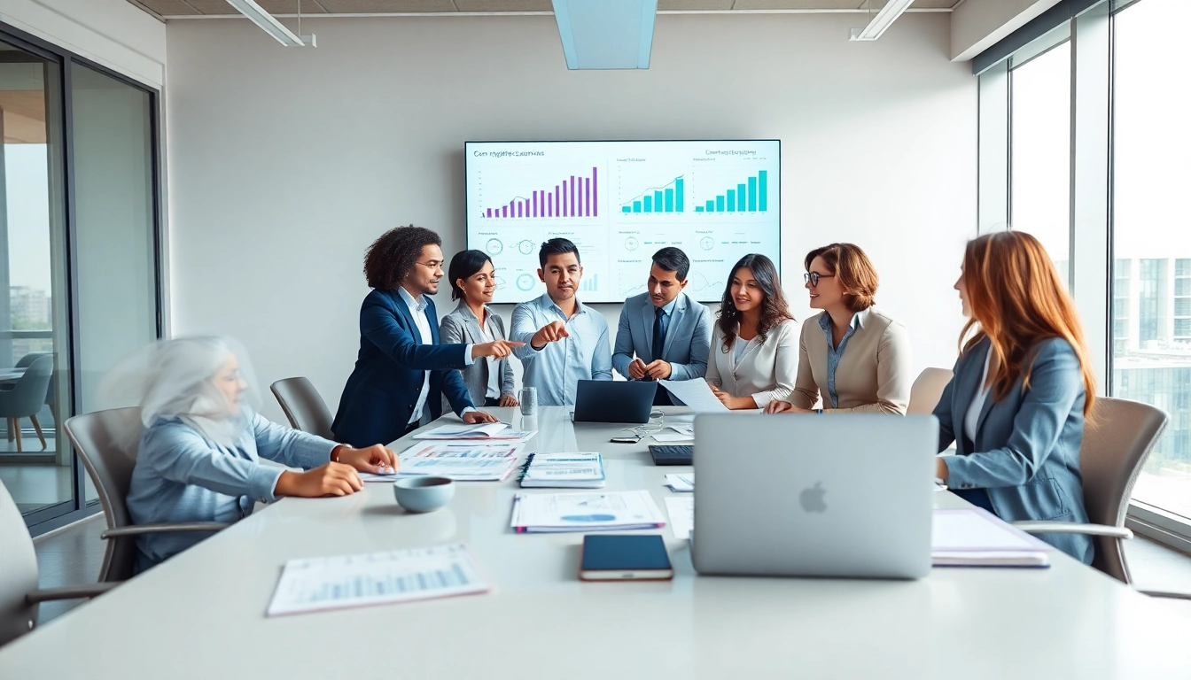 Analyze ways to find competitor customers using modern business strategies in an engaging office setting.