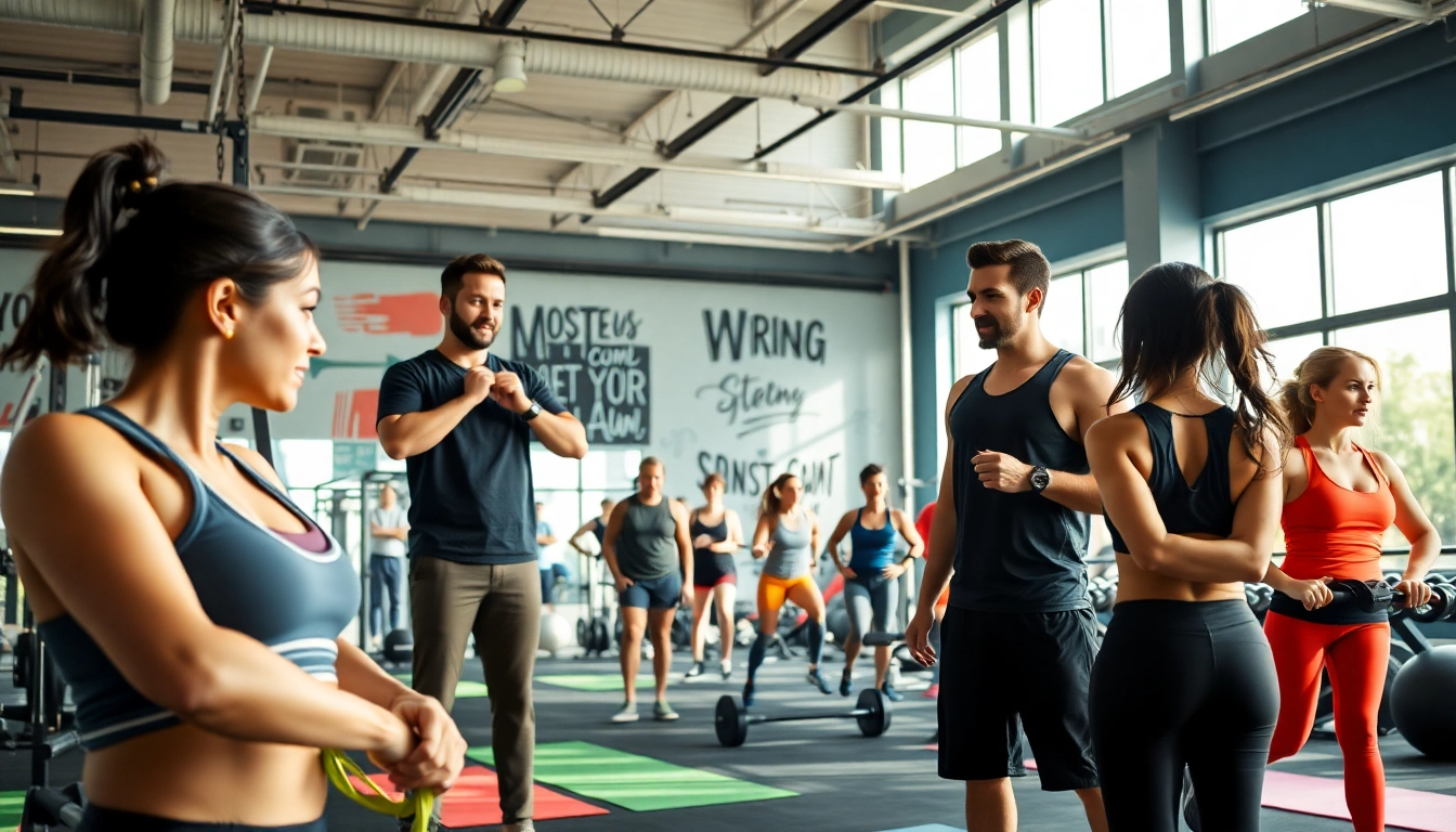 Find the best gym near me with diverse trainers and energy-filled workouts in a modern setting.