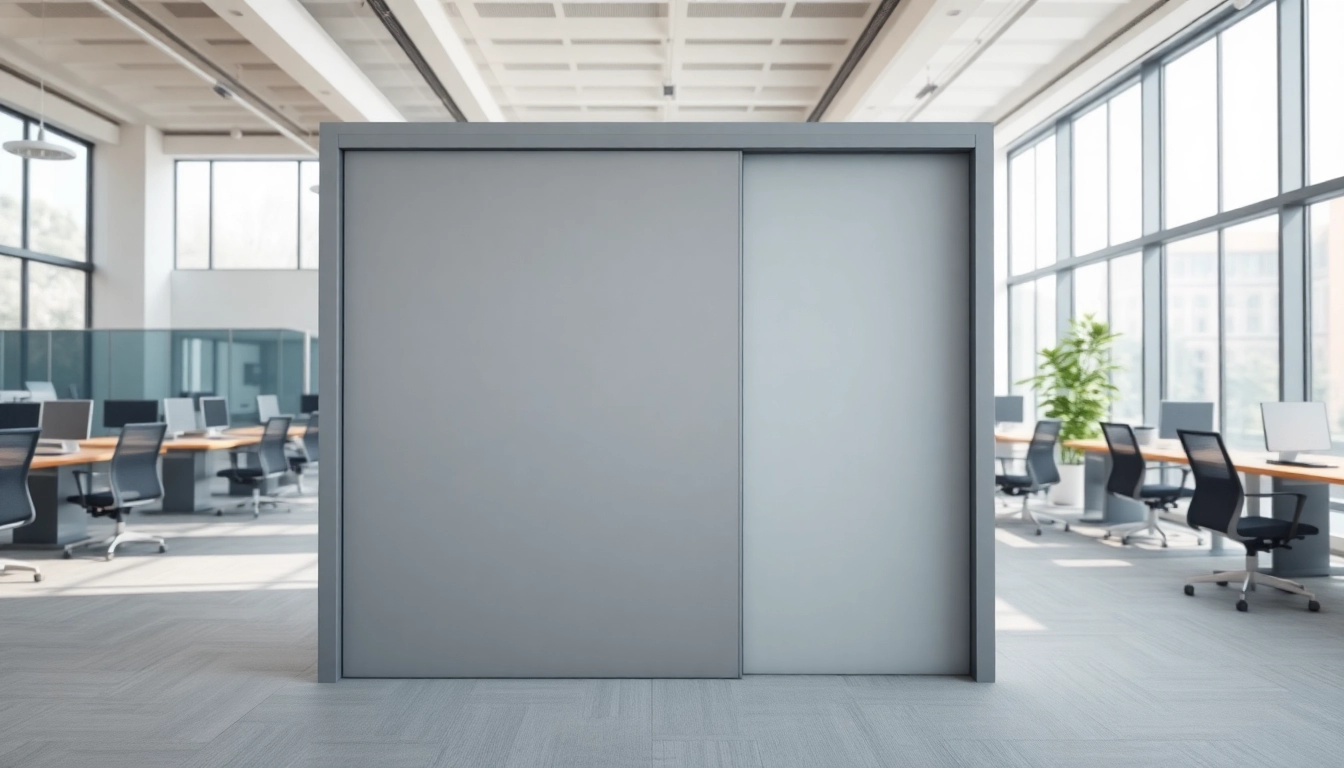 Optimize your space with a functional Folding Partition Wall in a professional office setting.