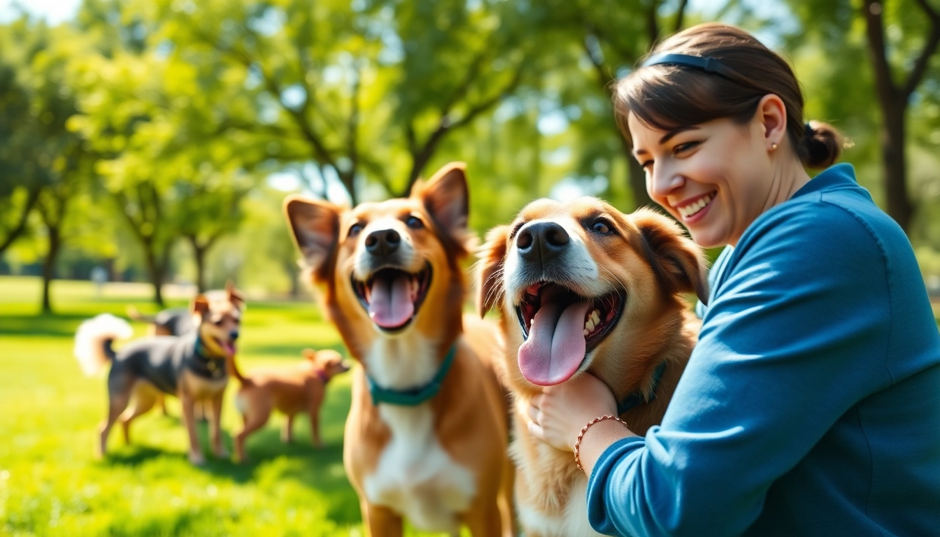 Engaging dog training Irvine session showcasing effective techniques in a sunny park.