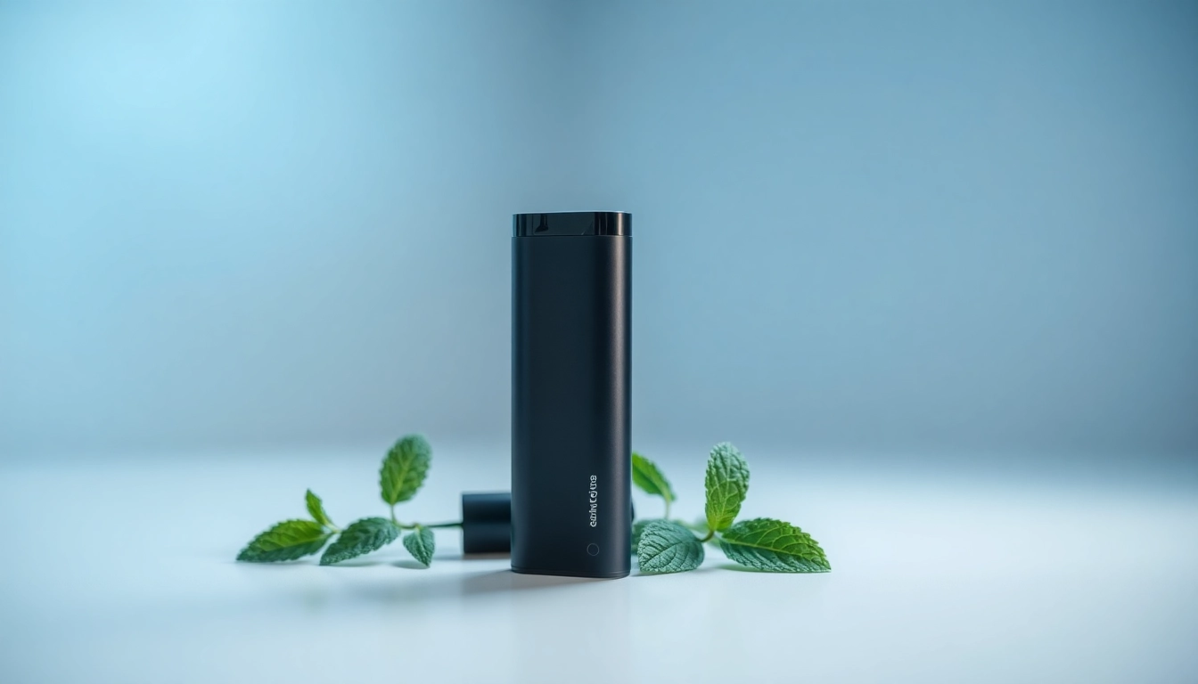 Showcasing a zero nicotine disposable vape amidst calming herbs, conveying modern relaxation.