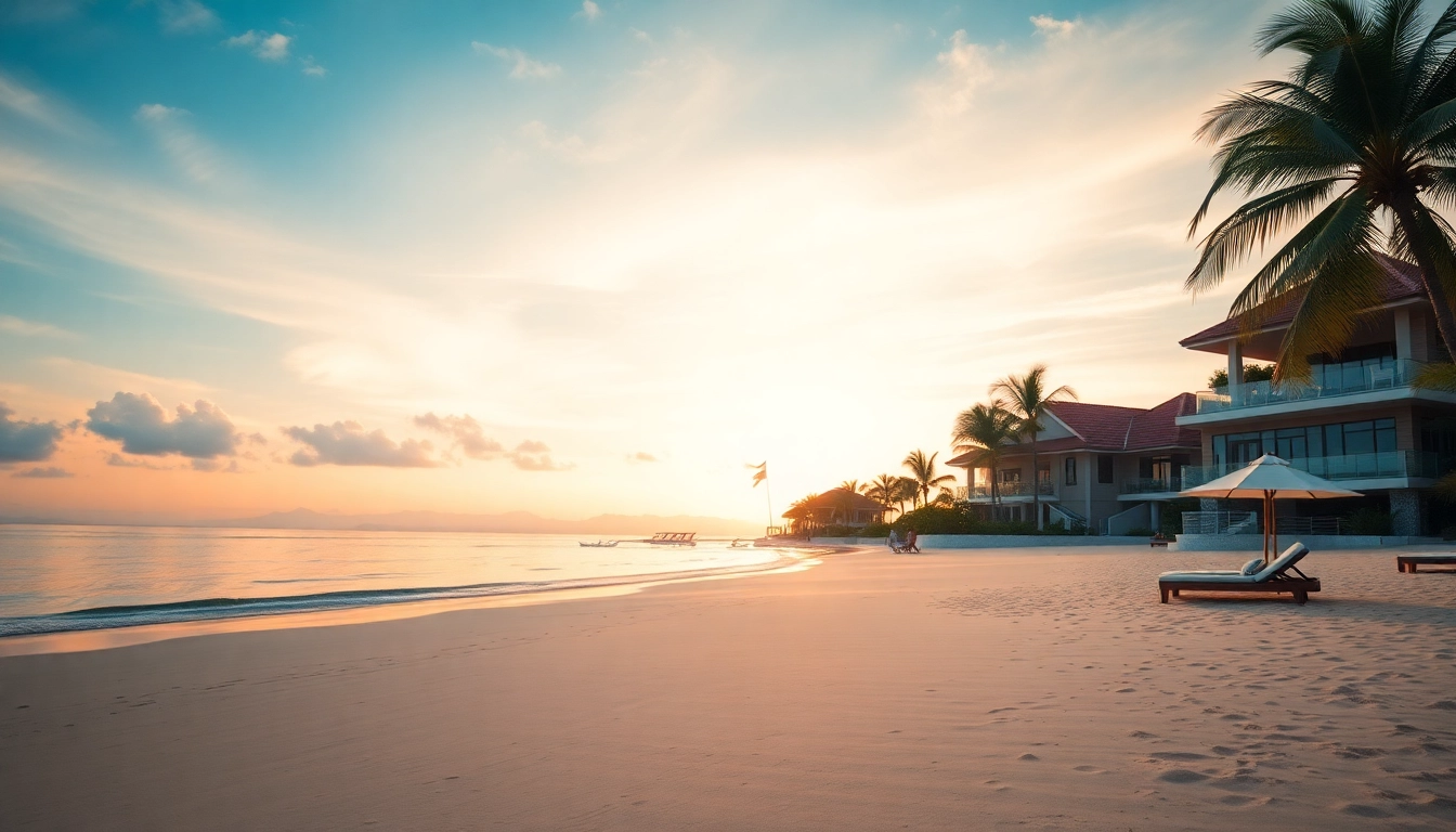 Phuket real estate agents showcasing luxury villas in a serene beach setting to attract discerning buyers.