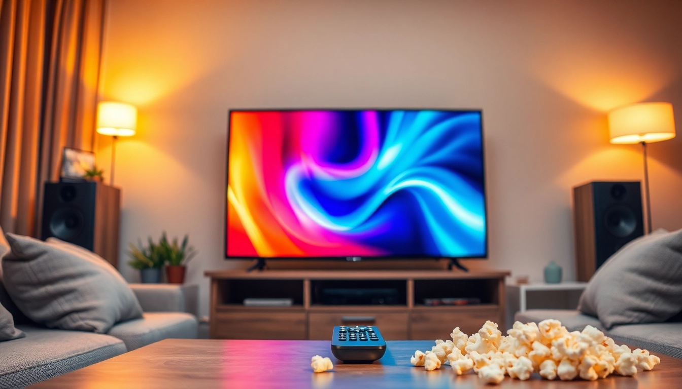 Compra Listas IPTV en un ambiente acogedor con un televisor moderno y una atmósfera relajante