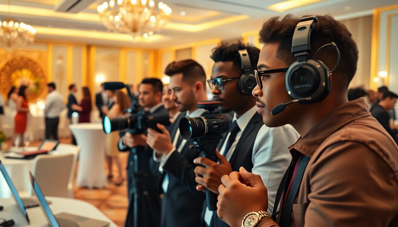 Capturing moments in Miami Corporate Event Videography Photography showcasing a professional team at work.
