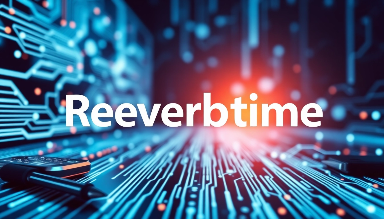 Highlight technological trends on Reverbtime Magazine’s visually engaging cover design.