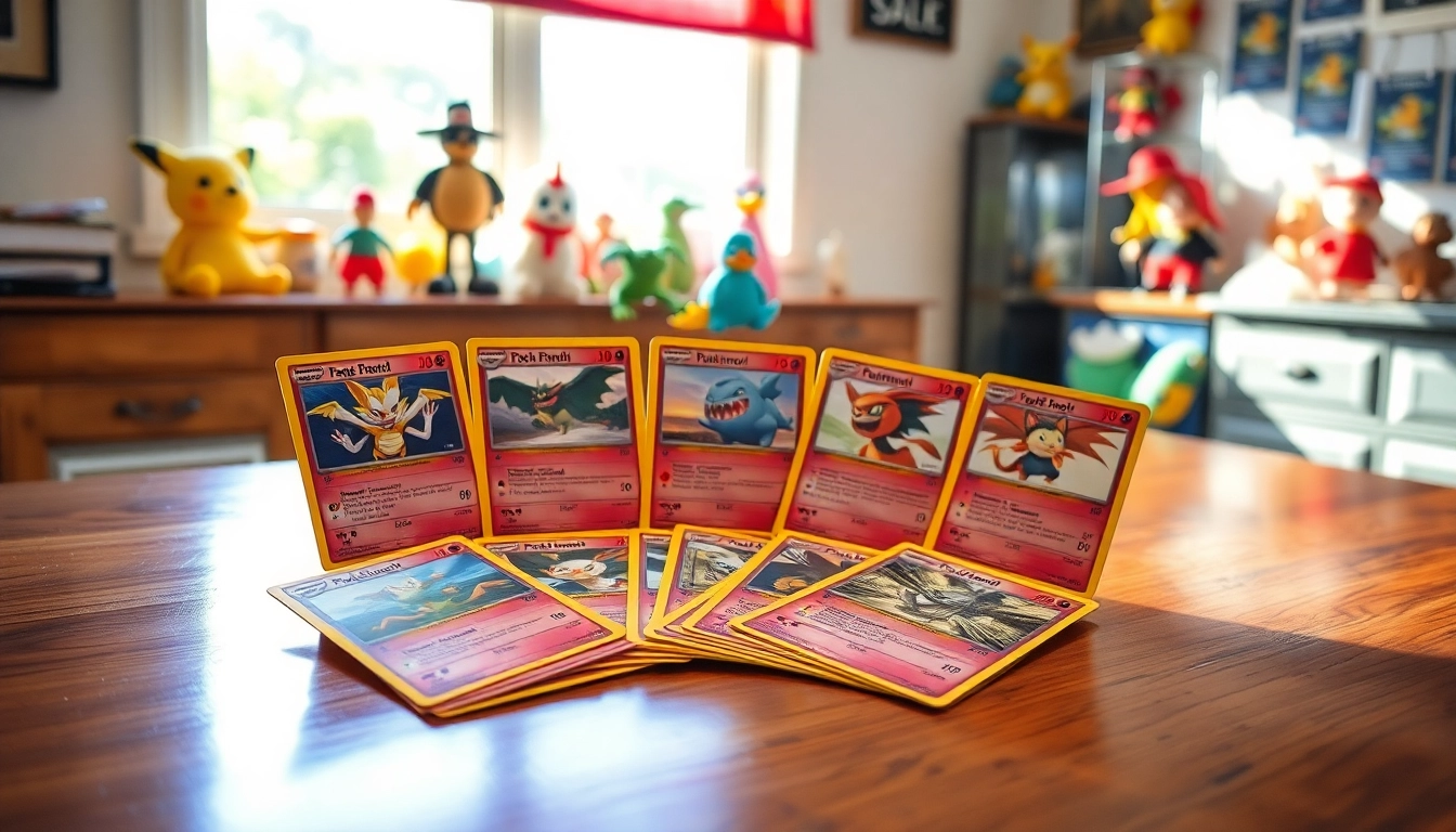 Showcase of real Pokemon cards displayed with detailed artwork inviting collectors to explore.