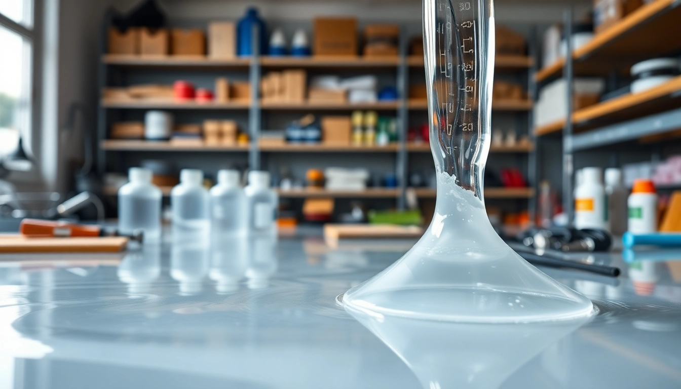 Crafting with infusion resins in a professional workshop, highlighting clarity and controlled flow.