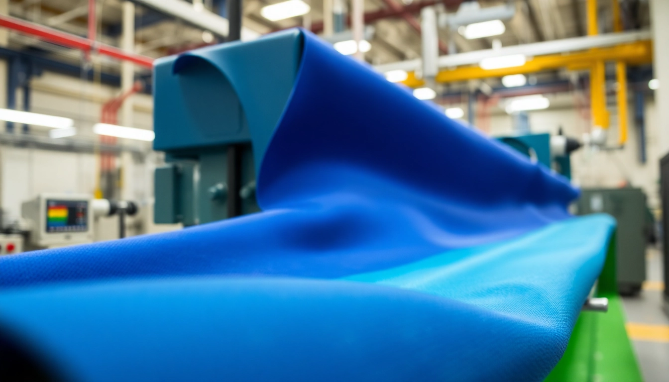 Showcasing epoxy prepregs in a high-tech manufacturing environment with vibrant colors and smooth textures.