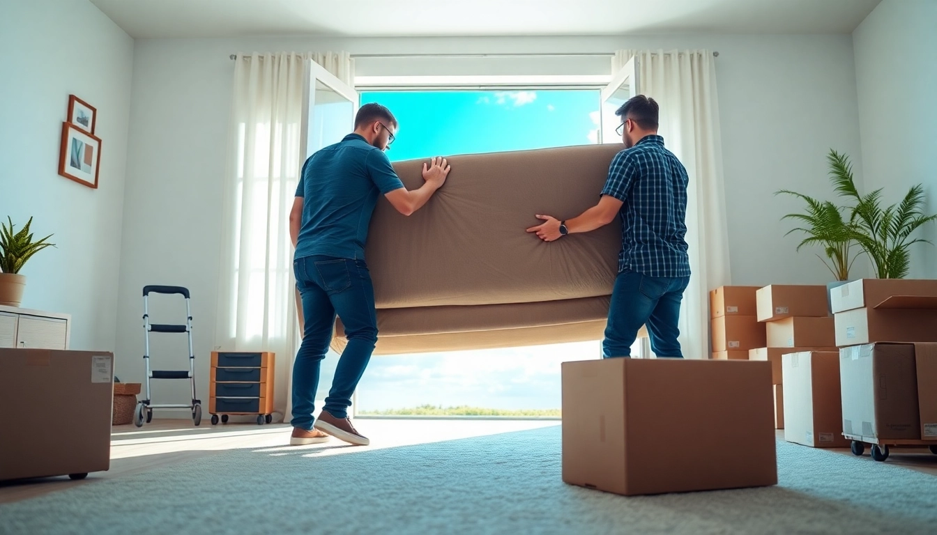 Bennetts Moving team expertly lifting furniture during a residential move.