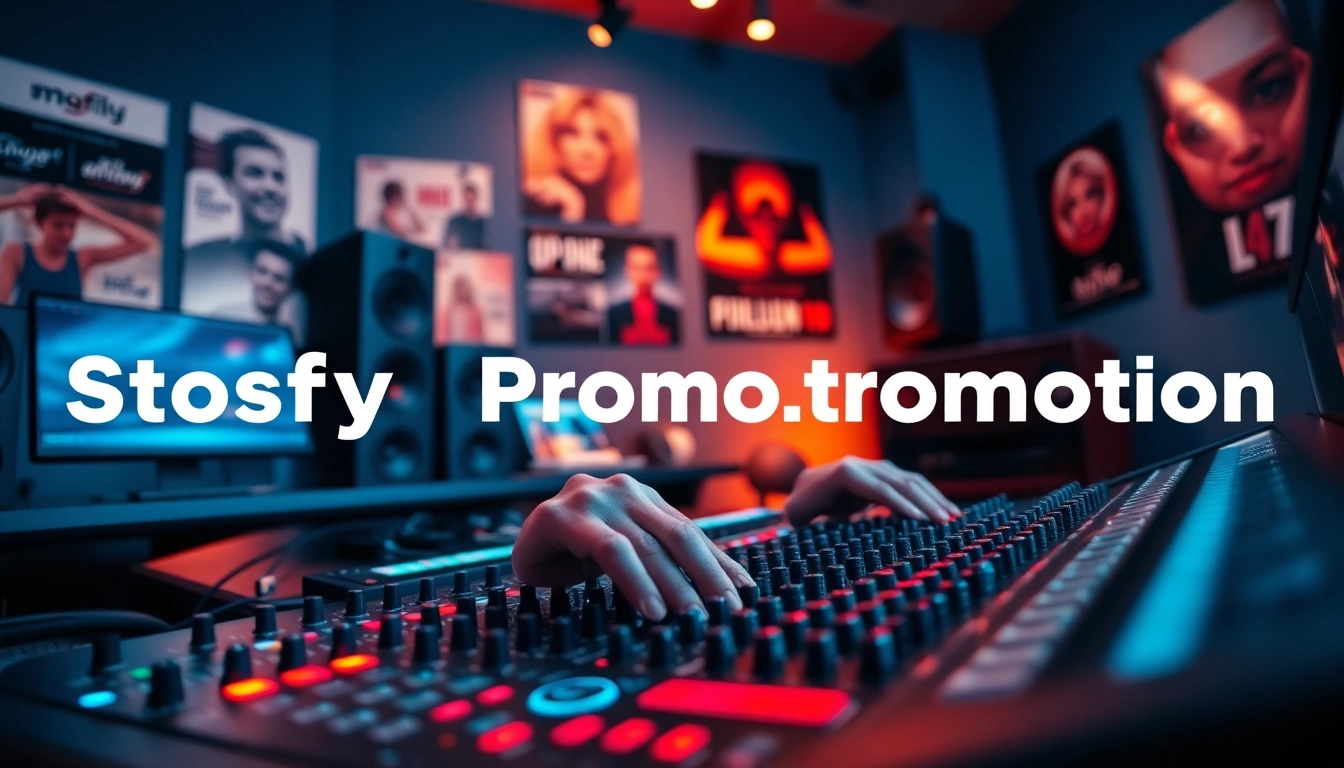 Boost your music with effective spotify promotion strategies in a vibrant studio setting.
