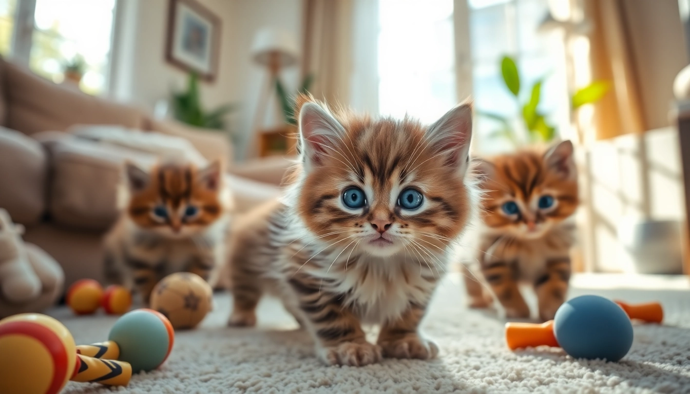 Adopt Maine Coon kittens for sale, fluffy kittens playing in a cozy living room.