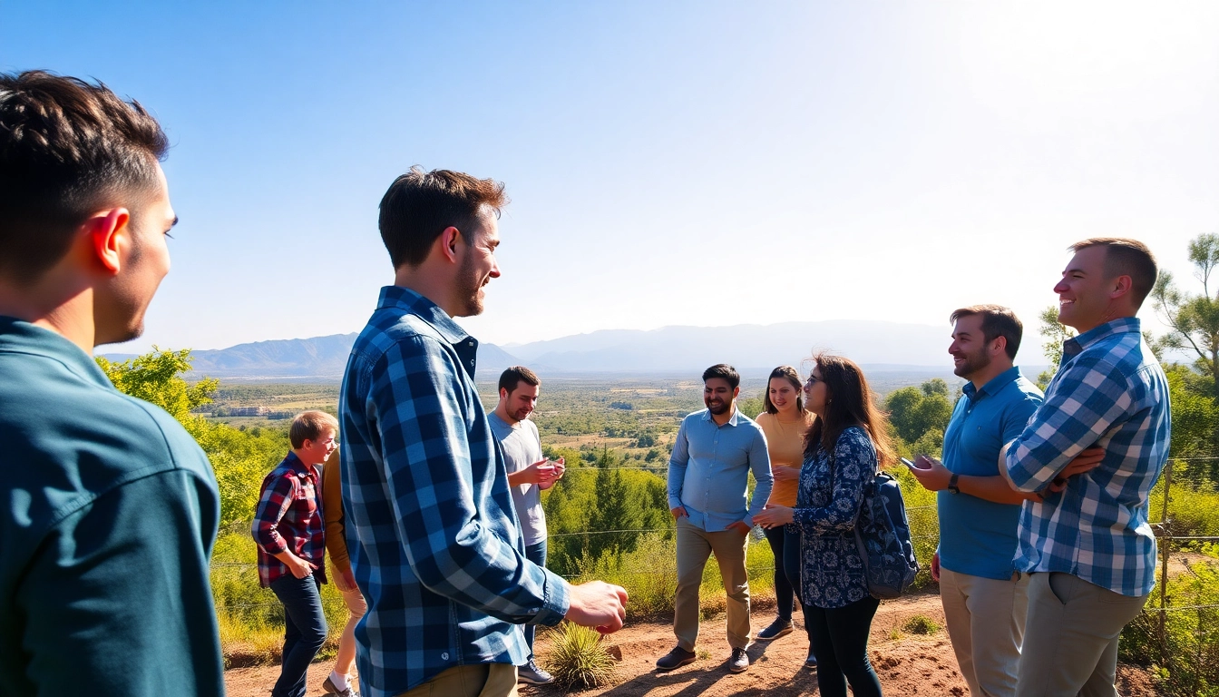 Activités de team building maroc avec des équipes collaborant en plein air