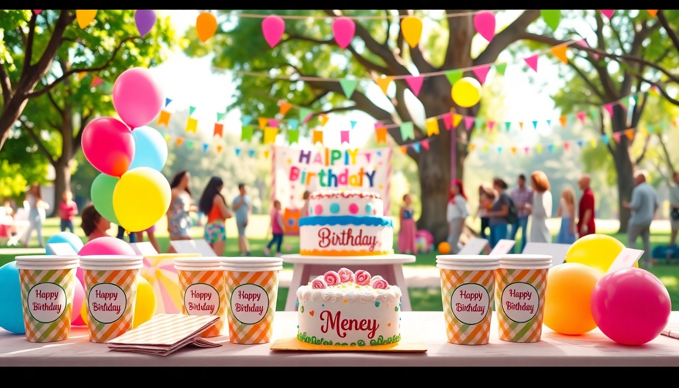 Celebrate a customizable birthday party with stunning decorations and personalized supplies.