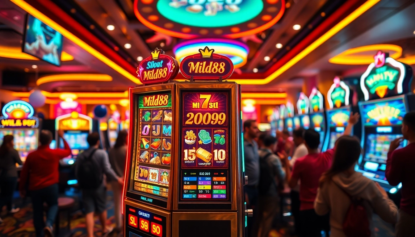 Menangkan permainan di mesin mild88 slot dengan suasana kasino yang bersemangat.